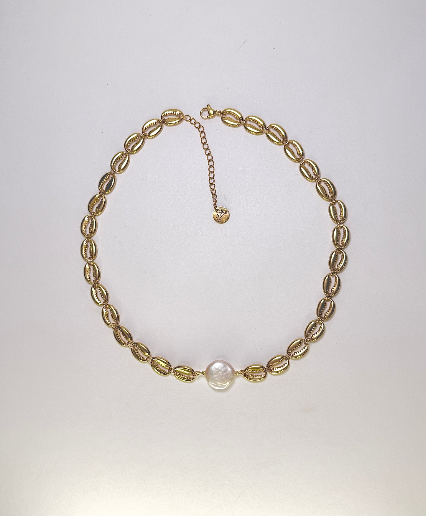 Coastal Shell Pearl necklace