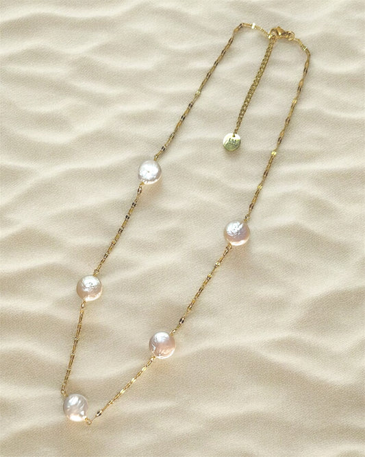 Freshwater Multiple Coin Pearl Necklace